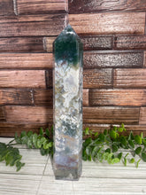 Load image into Gallery viewer, Moss Agate Tower XL