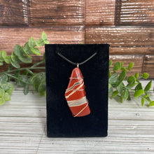 Load image into Gallery viewer, Red Jasper Wire-Wrapped Pendant