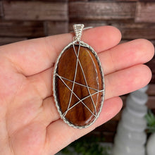 Load image into Gallery viewer, Red Tiger Eye Wire-Wrapped Pendant