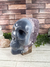 Load image into Gallery viewer, Amethyst Agate Skull