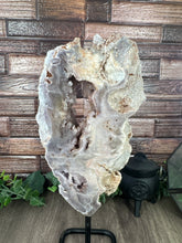 Load image into Gallery viewer, Pink Amethyst on Metal Stand