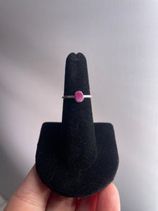 Ruby SZ 5 Sterling Silver Ring