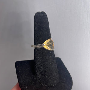 Citrine Size 7 Sterling Silver Ring