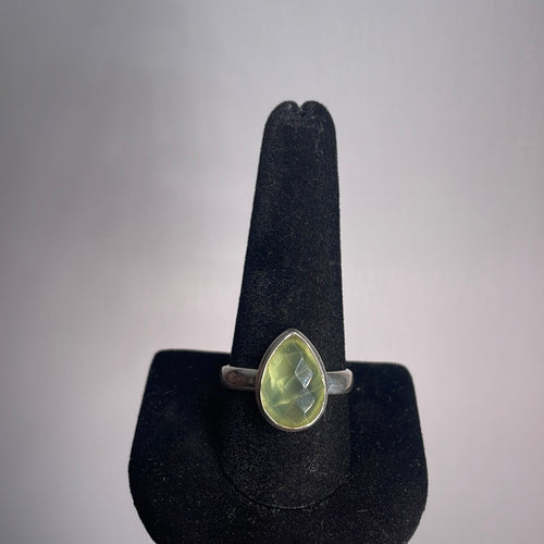 Prehnite Size 11 Sterling Silver Ring