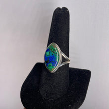 Load image into Gallery viewer, Malachite &amp; Azurite Size 9 Sterling Silver Ring