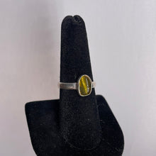 Load image into Gallery viewer, Amber Size 8 Sterling Silver Ring