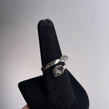 Load image into Gallery viewer, Herkimer Diamond &amp; Shungite Size 8 Sterling Silver Ring