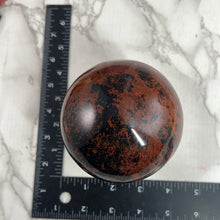 Load image into Gallery viewer, Mahogany Obsidian Sphere