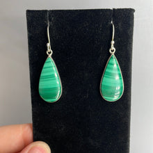 Load image into Gallery viewer, Malachite Sterling Silver Earrings