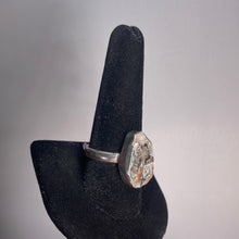 Load image into Gallery viewer, Herkimer Diamond Size 10 Sterling Silver Ring