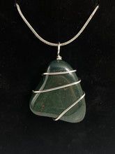 Load image into Gallery viewer, Bloodstone Wire-Wrapped Pendant