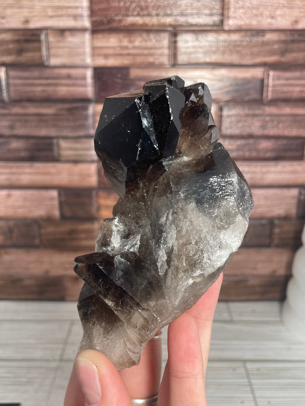 Smoky Quartz Irradiated Cluster