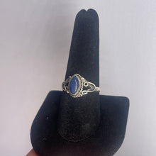 Load image into Gallery viewer, Sapphire Size 9 Sterling Silver Ring
