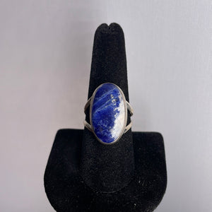 Sodalite Size 9 Sterling Silver Ring