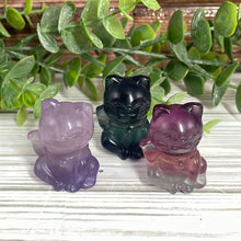 Load image into Gallery viewer, Fluorite Lucky Cat Carving