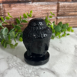 Black Obsidian Buddha Carving