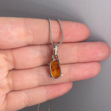 Load image into Gallery viewer, Amber Sterling Silver Pendant