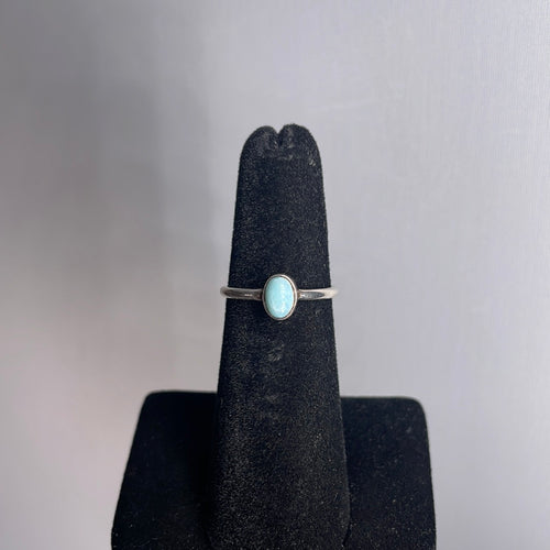 Larimar Size 5 Sterling Silver Ring