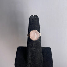 Load image into Gallery viewer, Rose Quartz Size 5 Sterling Silver Ring