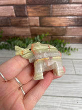 Load image into Gallery viewer, Onyx Elephant Carving Small