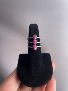 Ruby SZ 6 Sterling Silver Ring