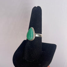 Load image into Gallery viewer, Chrysoprase Size 8 Sterling Silver Ring