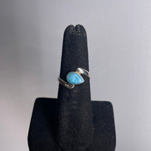 Load image into Gallery viewer, Larimar Size 6 Sterling Silver Ring