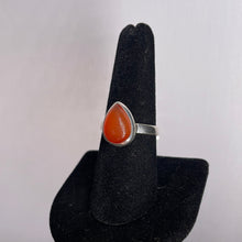 Load image into Gallery viewer, Carnelian Size 8 Sterling Silver Ring