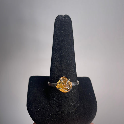 Citrine Size 12 Sterling Silver Ring