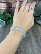 Load image into Gallery viewer, 4mm Aquamarine Crystal Bracelet