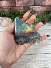 Load image into Gallery viewer, Half Polished Labradorite Freeform Medium