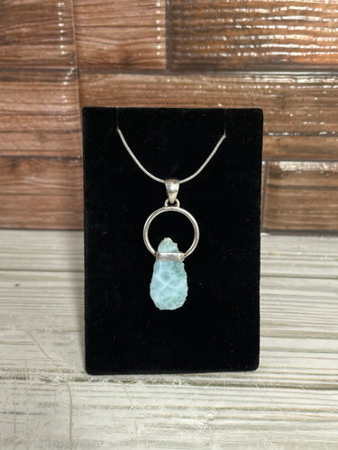 Larimar Sterling Silver Pendant