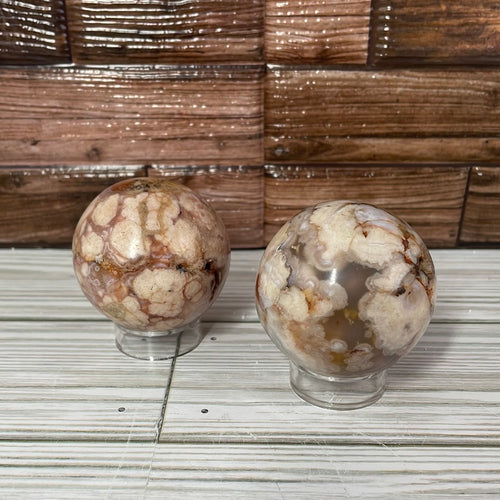 Flower Agate Sphere