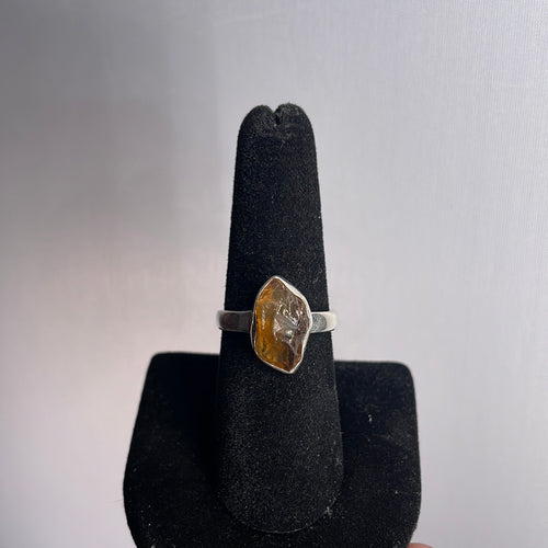Citrine Size 8 Sterling Silver Ring
