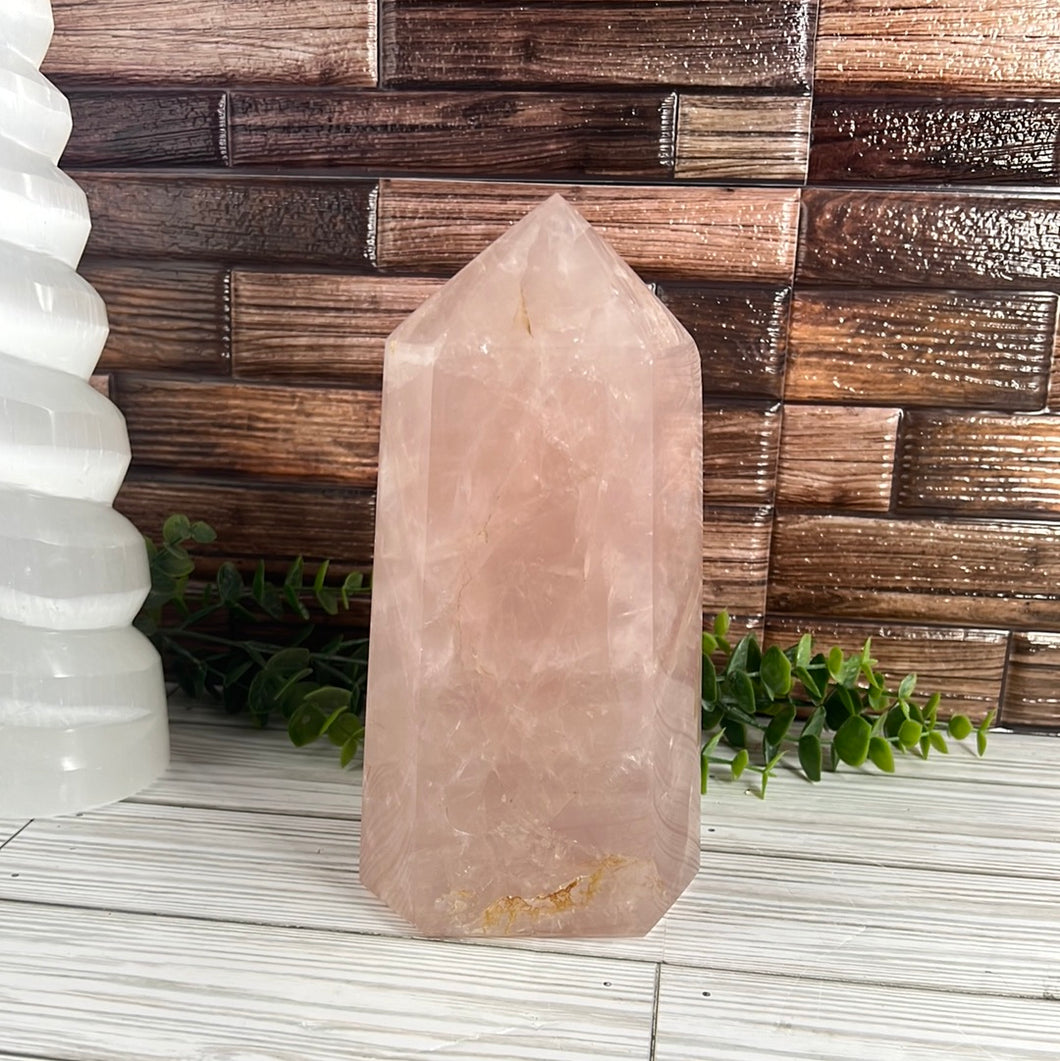 4 pound Rose Quartz Tower