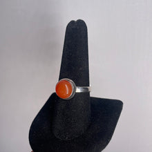Load image into Gallery viewer, Carnelian Size 9 Sterling Silver Ring
