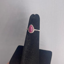 Load image into Gallery viewer, Ruby Size 4 Sterling Silver Ring