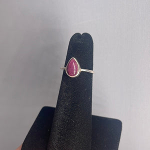 Ruby Size 4 Sterling Silver Ring