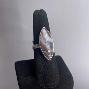 Botswana Agate Size 7 Sterling Silver Ring