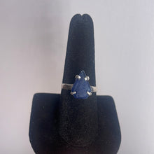 Load image into Gallery viewer, Sapphire Size 9 Sterling Silver Ring