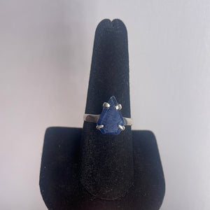 Sapphire Size 9 Sterling Silver Ring