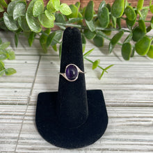Load image into Gallery viewer, Amethyst Size 6 Sterling Silver Ring