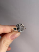 Load image into Gallery viewer, Tourmaline In Quartz SZ 11 Sterling Silver Ring