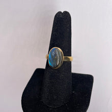 Load image into Gallery viewer, Labradorite Size 8 14k Gold Plated Ring