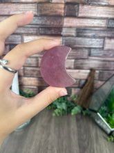Load image into Gallery viewer, Fluorite Moon Carving LG