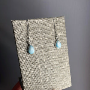 Larimar Sterling Silver Earrings