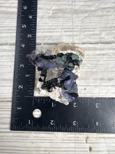 Load image into Gallery viewer, Fluorite and Black Tourmaline on the Matrix