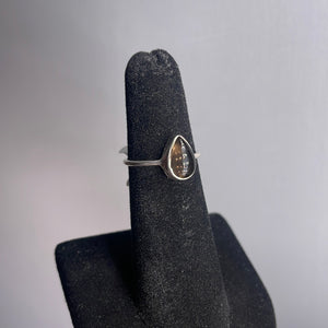 Smoky Quartz Size 5 Sterling Silver Ring