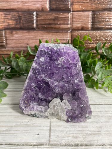 Amethyst Geode With Calcite