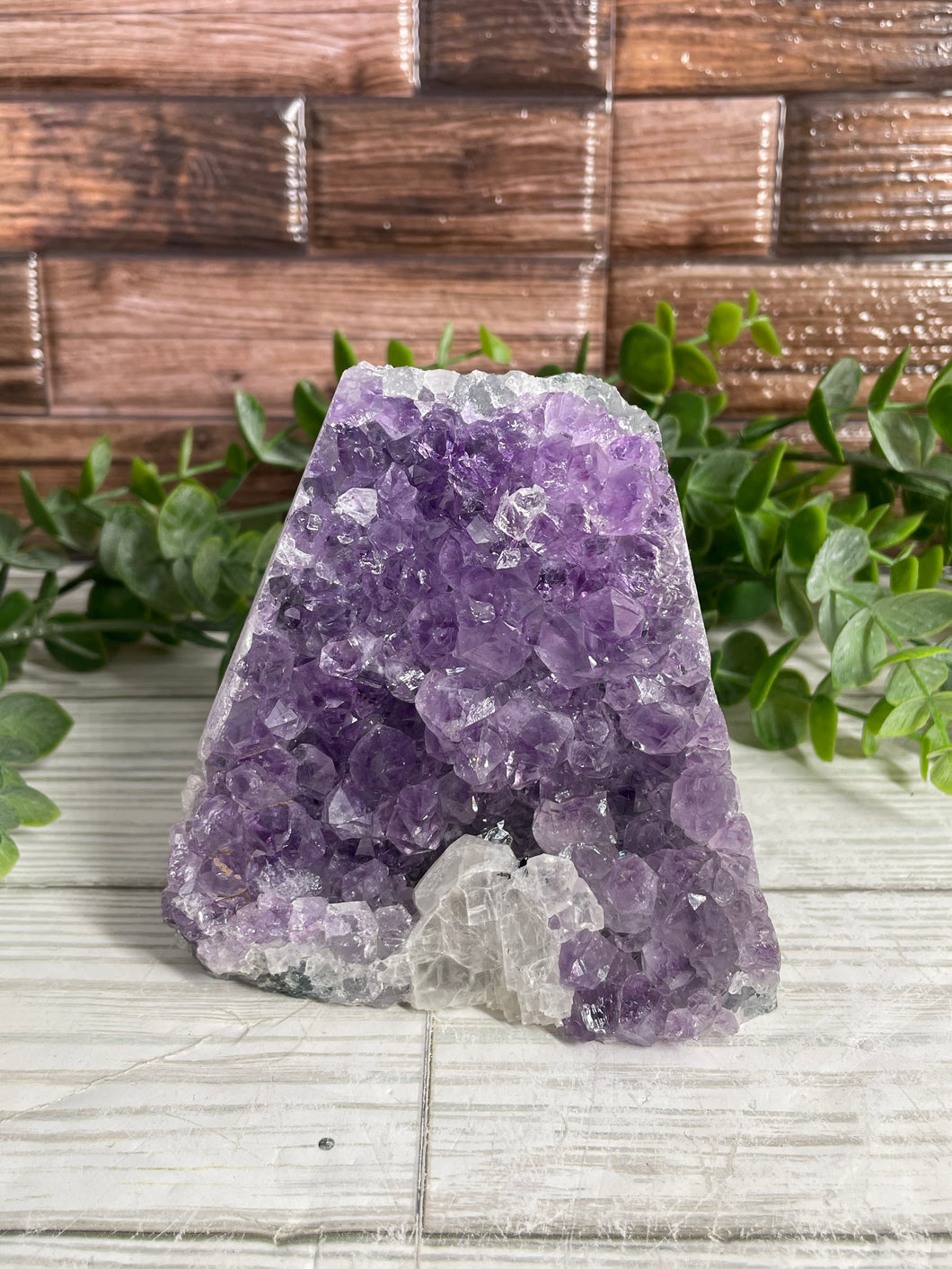 Amethyst Geode With Calcite